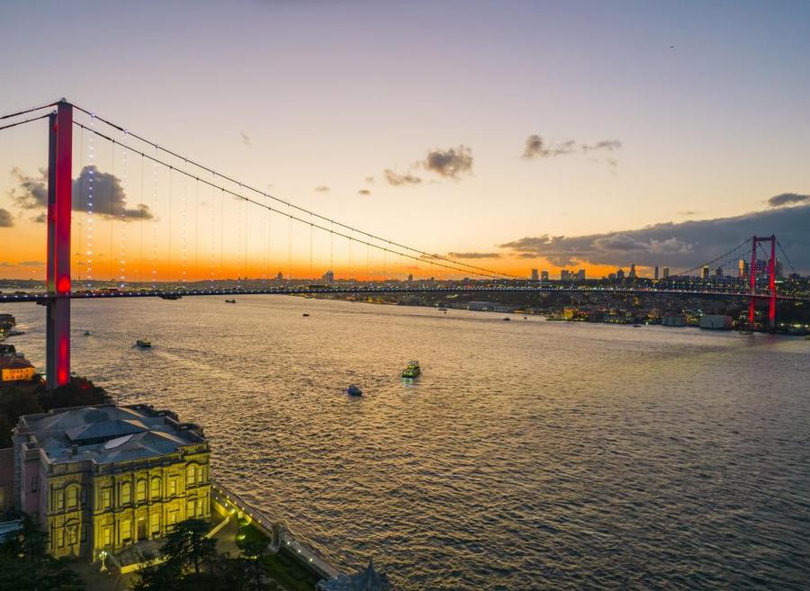 ?stanbul Bosphorus Bridge Sunset